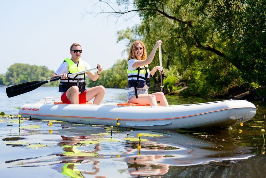 Inflatable canoe Kolibri KM-330C (Kolibri KM-330C) without flooring, green