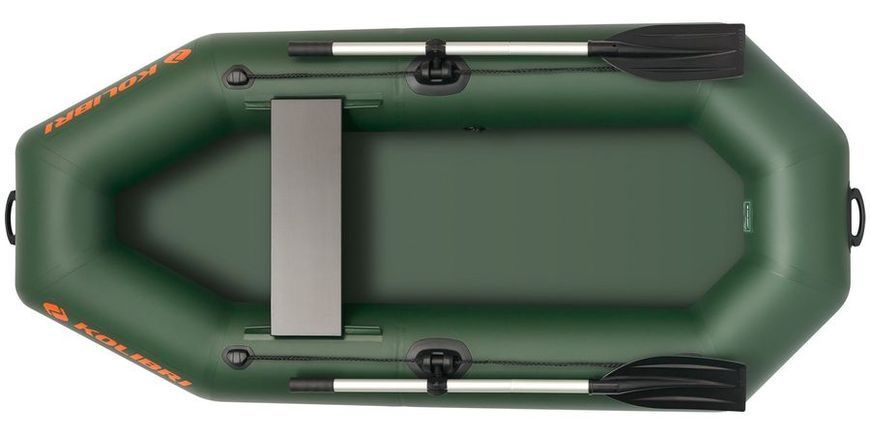 Ponton Kolibri K-230, wiosłowy bez pokładu, kolor zielony