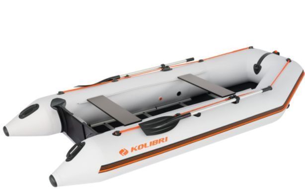Inflatable boat Kolibri KM-360D Profi (light gray)