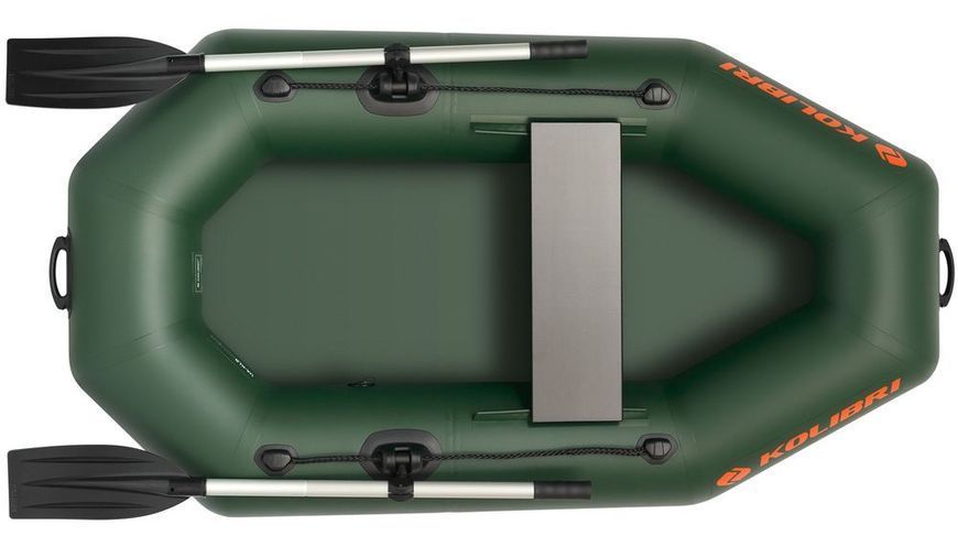 Ponton Kolibri K-190, wiosłowy bez pokładu, kolor zielony