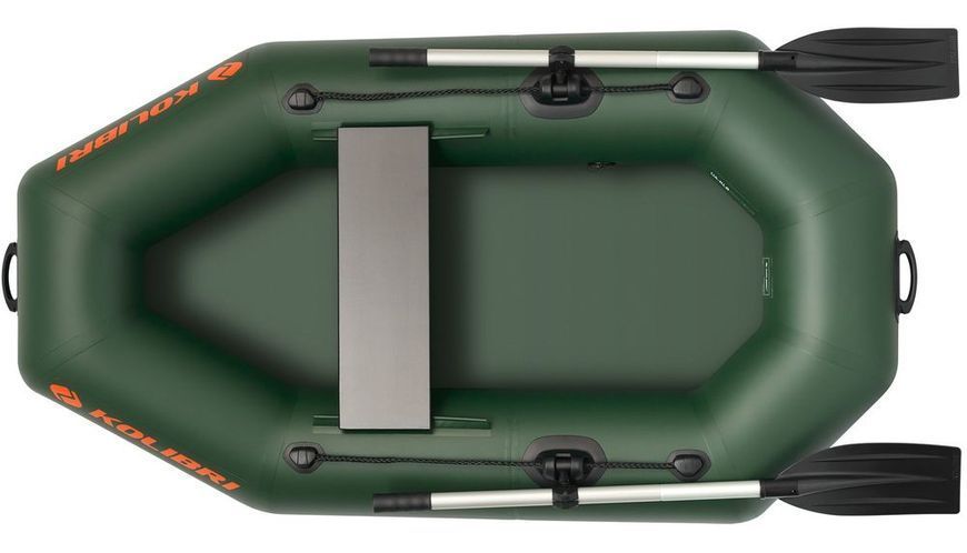 Ponton Kolibri K-190, wiosłowy bez pokładu, kolor zielony