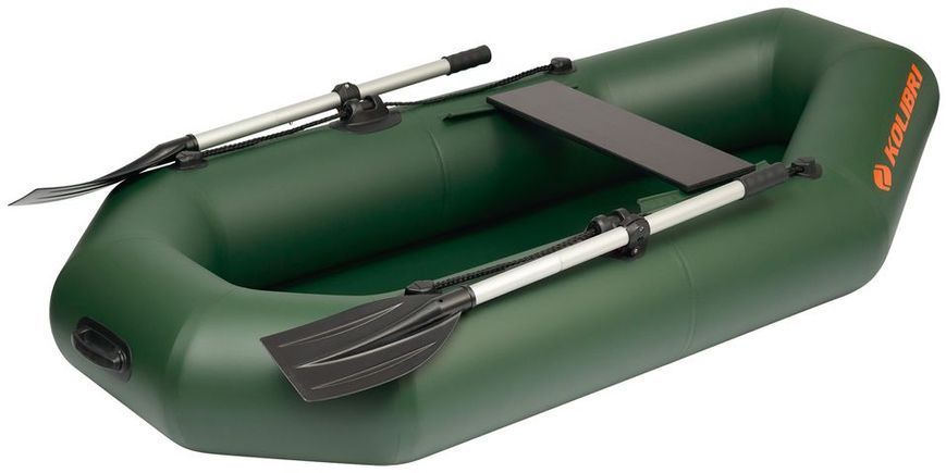 Ponton Kolibri K-210, wiosłowy bez pokładu, kolor zielony
