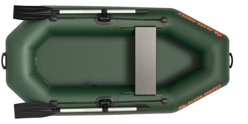 Ponton Kolibri K-210, wiosłowy bez pokładu, kolor zielony