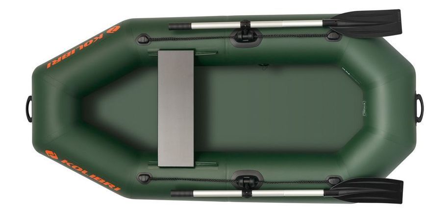 Ponton Kolibri K-210, wiosłowy bez pokładu, kolor zielony