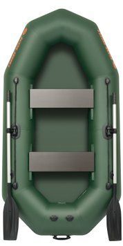 Ponton Kolibri K-250T, wiosłowy bez pokładu, kolor zielony