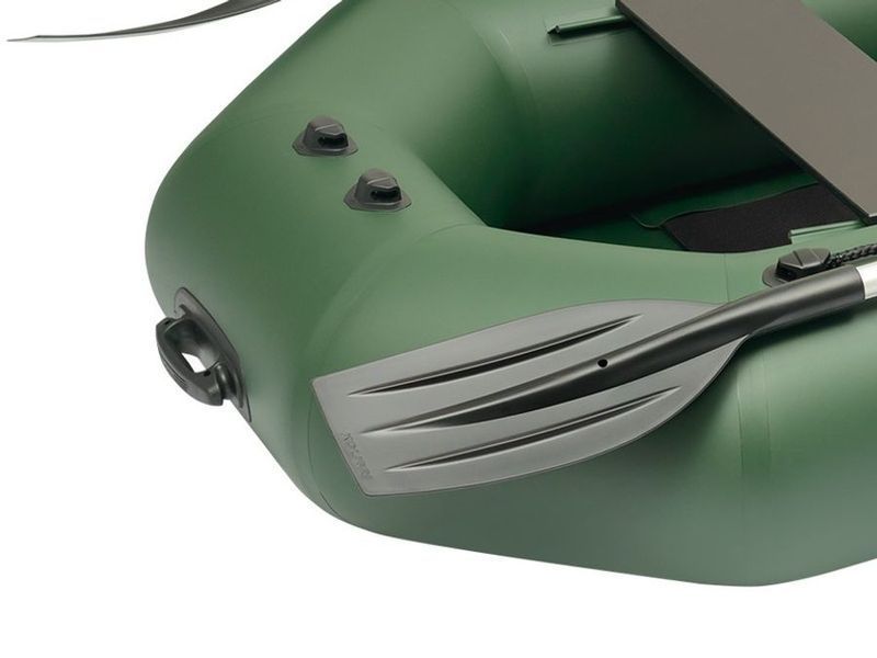 Embarcaci&oacute;n neum&aacute;tica Kolibri K-250T (Kolibri K-250T) de remos sin suelo, color verde