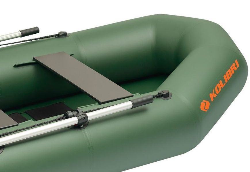 Embarcaci&oacute;n neum&aacute;tica Kolibri K-250T (Kolibri K-250T) de remos sin suelo, color verde