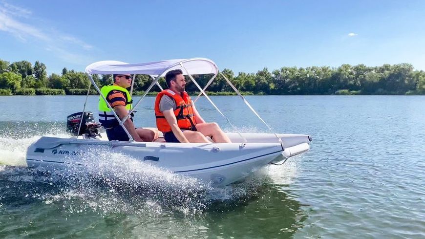 Catamaran Kolibri Sea Cat KM-380CM, AirDeck, Air Deck, Ciemnoszary