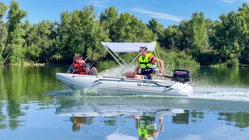 Catamaran Kolibri Sea Cat KM-420CM, AirDeck, Air Deck, Ciemnoszary
