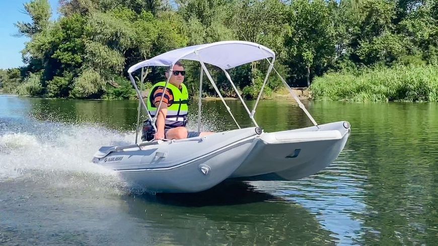 Catamaran Kolibri Sea Cat KM-420CM, AirDeck, Air Deck, Ciemnoszary