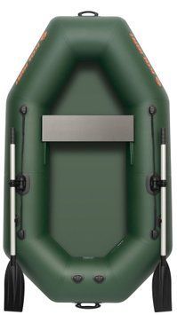 Ponton Kolibri K-220T, wiosłowy bez pokładu, kolor zielony