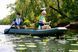 Inflatable canoe Kolibri KM-390C without decking, dark gray, PCV, bez pokrycia, Zielony