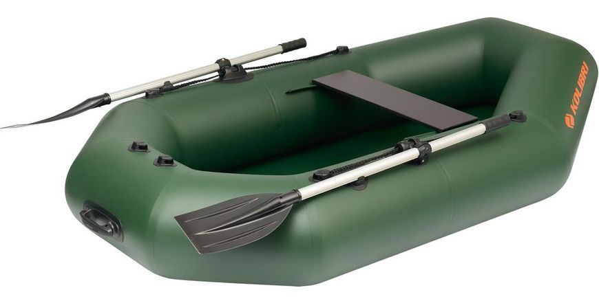 Embarcaci&oacute;n neum&aacute;tica Kolibri K-220T (Kolibri K-220T) de remos sin suelo, color verde