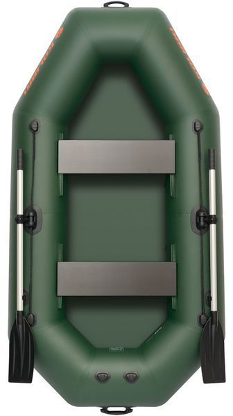 Ponton Kolibri K-240T, wioślarski bez pokładu, kolor zielony