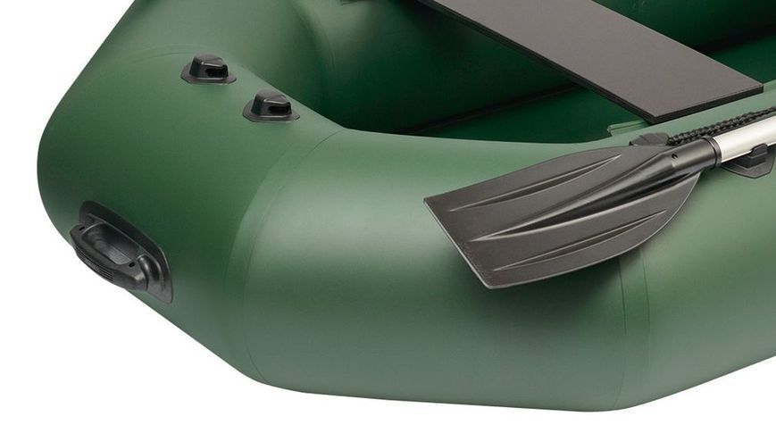 Ponton Kolibri K-240T, wioślarski bez pokładu, kolor zielony