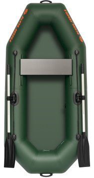 Ponton Kolibri K-210, wiosłowy bez pokładu, kolor zielony