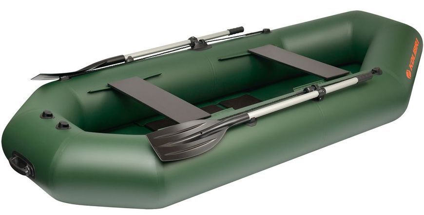 Embarcaci&oacute;n neum&aacute;tica Kolibri K-280T (Kolibri K-280T) de remos sin suelo, color verde