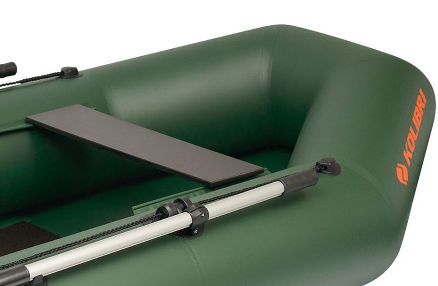 Embarcaci&oacute;n neum&aacute;tica Kolibri K-280T (Kolibri K-280T) de remos sin suelo, color verde