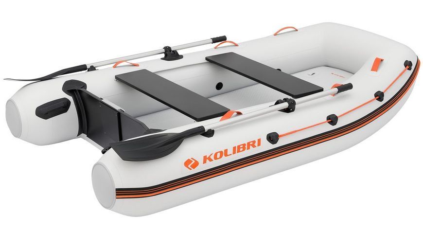 Ponton Kolibri KM-270XL z silnikowyiem Air-Deck, jasnoszary