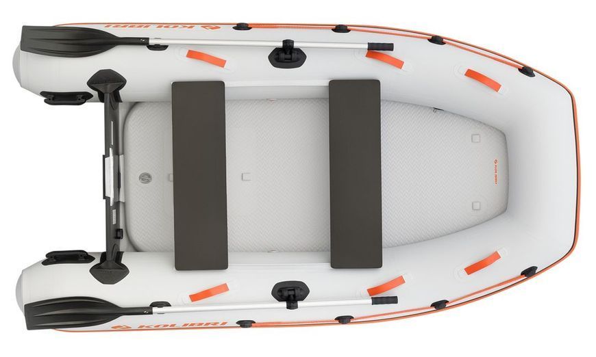 Ponton Kolibri KM-270XL z silnikowyiem Air-Deck, jasnoszary