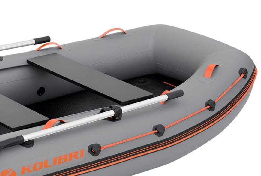 Inflatable boat Kolibri KM-270XL motor Air-Deck, dark gray, AirDeck, Air Deck, Ciemnoszary