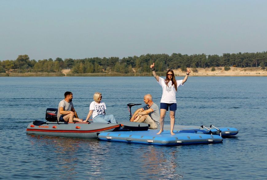 Inflatable docking platform Kolibri DK-320, ultramarine, Ultramaryna