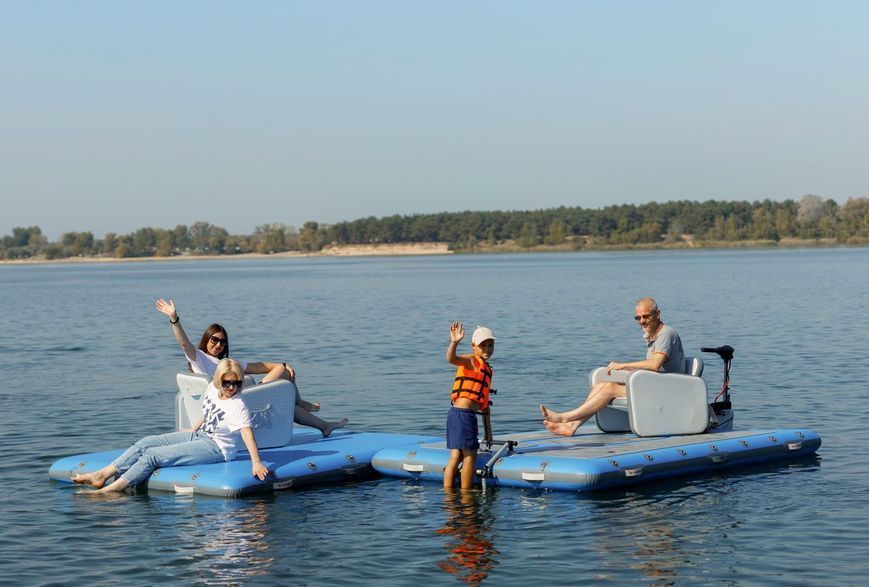 Inflatable docking platform Kolibri DK-320, ultramarine, Ultramaryna