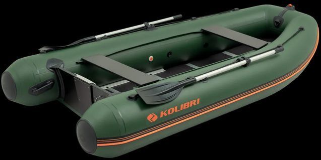 Ponton Kolibri KM-360DSL (Kolibri KM-360DSL) motorowy kilowy twarda podłoga, zielony