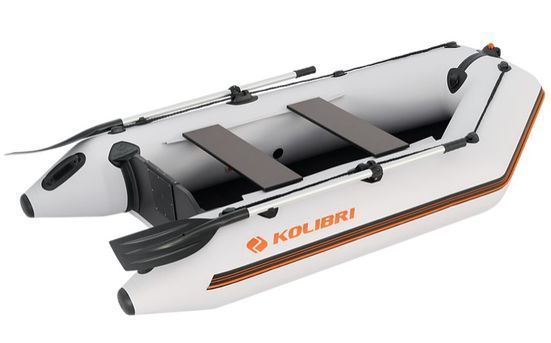 Inflatable boat Kolibri KM-260D Profi (light gray)