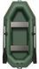 Inflatable boat Kolibri K-260T (Kolibri K-260T) rowing without flooring, green