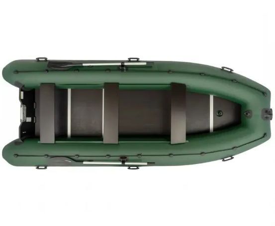 Надувний човен Колібрі КМ-450ДСЛ (Kolibri KM-450DSL) моторний кільовий фанерний пайол, зелений Kolibri KM-450DSL ciemnoszary фото