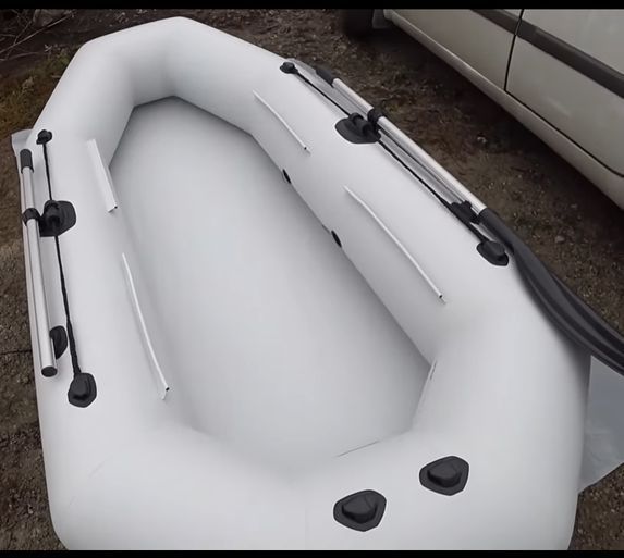 Inflatable boat Kolibri K-220T (light gray)
