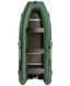 Надувний човен Колібрі КМ-450ДСЛ (Kolibri KM-450DSL) моторний кільовий фанерний пайол, зелений Kolibri KM-450DSL ciemnoszary фото 1