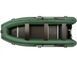 Надувний човен Колібрі КМ-450ДСЛ (Kolibri KM-450DSL) моторний кільовий фанерний пайол, зелений Kolibri KM-450DSL ciemnoszary фото 3