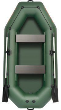 Bote inflable Kolibri K-280CT (Kolibri K-280CT) de remo sin cubierta, verde