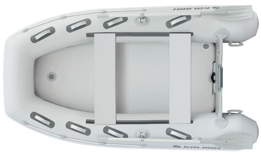 Inflatable boat Kolibri KM-300DXL (Kolibri KM-300DXL) motor keel Air-Deck, AirDeck, Air Deck, Jasnoszary