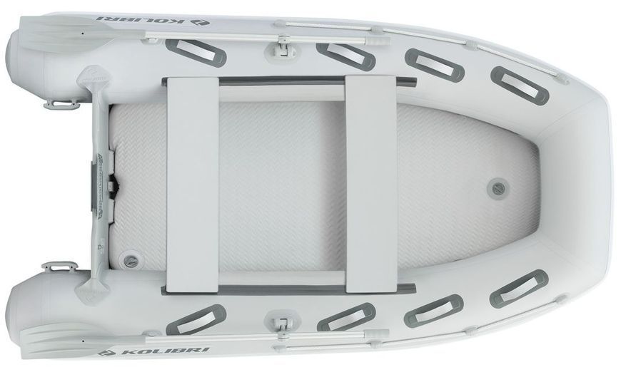 Inflatable boat Kolibri KM-300DXL (Kolibri KM-300DXL) motor keel Air-Deck, AirDeck, Air Deck, Jasnoszary