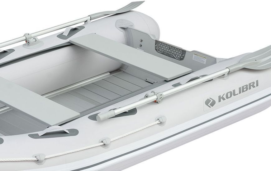 Inflatable boat Kolibri KM-300DXL (Kolibri KM-300DXL) motor keel Air-Deck, AirDeck, Air Deck, Jasnoszary