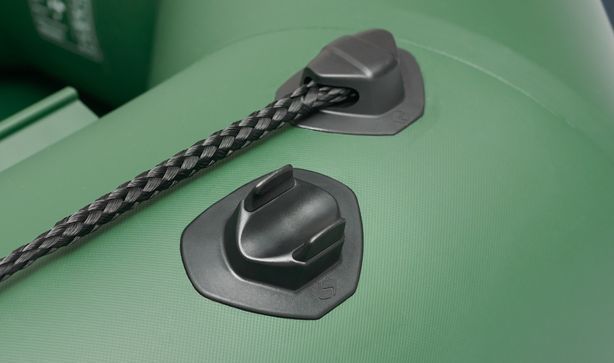 Inflatable boat Kolibri KM-330DL (Kolibri KM-330DL) motor keel book, dark gray, Solidna, twarda podłoga, Slan-książka, Zielony