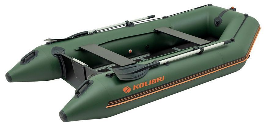 Ponton Kolibri KM-330D Pro (Kolibri KM-330D) motorowy sklejka kilowa, zielona