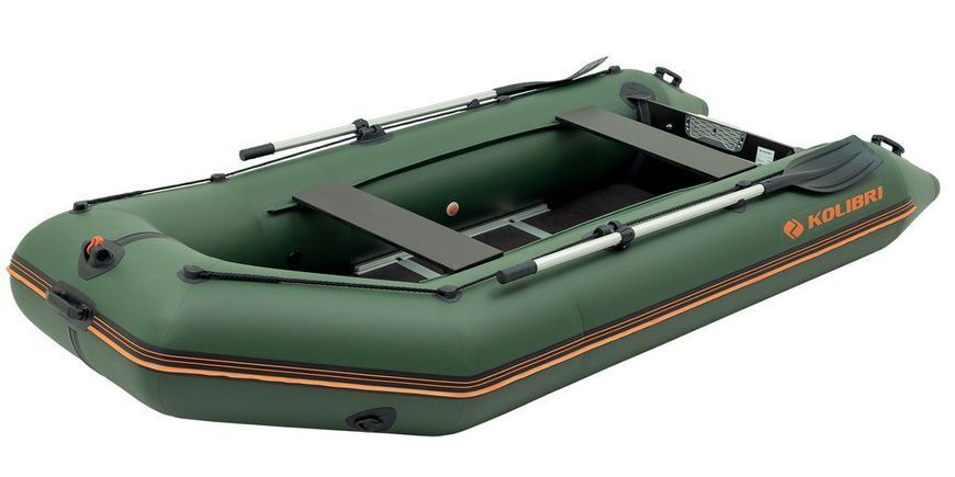 Ponton Kolibri KM-330D Pro (Kolibri KM-330D) motorowy sklejka kilowa, zielona