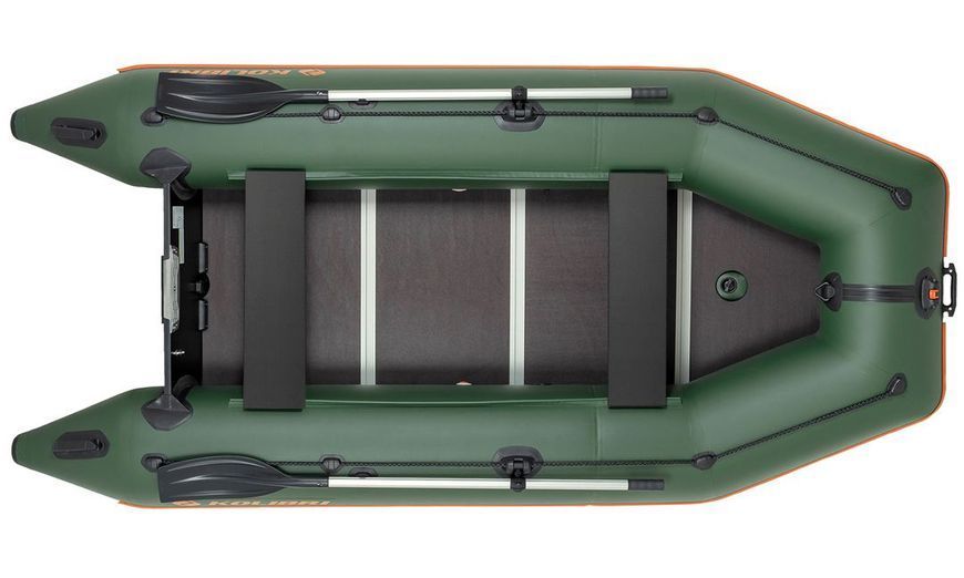 Ponton Kolibri KM-330D Pro (Kolibri KM-330D) motorowy sklejka kilowa, zielona