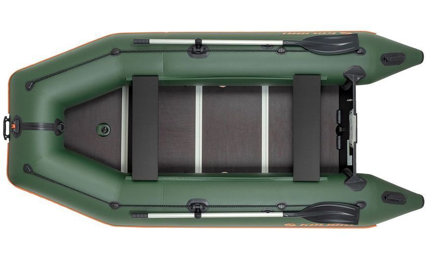 Ponton Kolibri KM-330D Pro (Kolibri KM-330D) motorowy sklejka kilowa, zielona