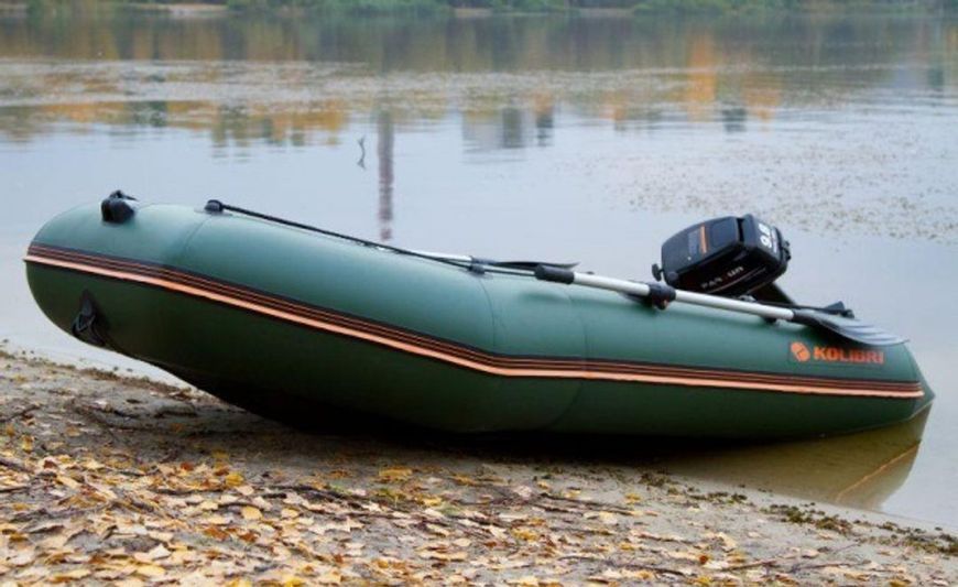 Ponton Kolibri KM-330D Pro (Kolibri KM-330D) motorowy sklejka kilowa, zielona