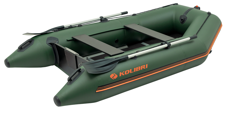 Embarcaci&oacute;n neum&aacute;tica Kolibri KM-300D Pro (Kolibri KM-300D) contrachapado de quilla de motor, verde