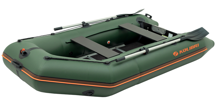 Embarcaci&oacute;n neum&aacute;tica Kolibri KM-300D Pro (Kolibri KM-300D) contrachapado de quilla de motor, verde