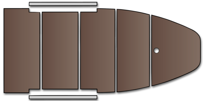 Ponton Kolibri KM-330D Pro (Kolibri KM-330D) motorowy sklejka kilowa, zielona