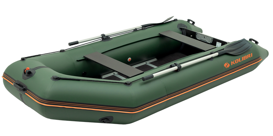 Ponton Kolibri KM-330D Pro (Kolibri KM-330D) motorowy sklejka kilowa, zielona
