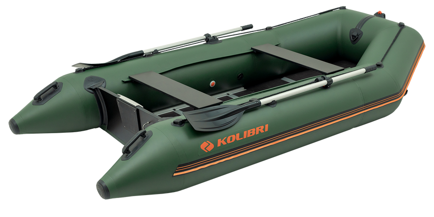 Ponton Kolibri KM-330D Pro (Kolibri KM-330D) motorowy sklejka kilowa, zielona