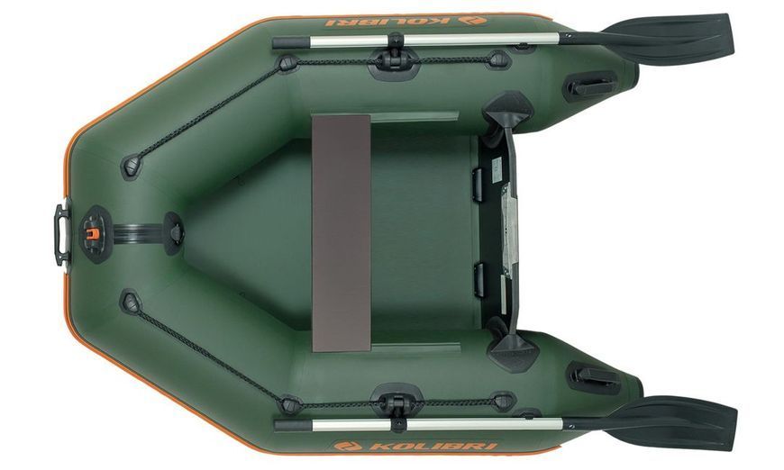 Embarcaci&oacute;n neum&aacute;tica Kolibri KM-200, motor, sin cubierta, verde